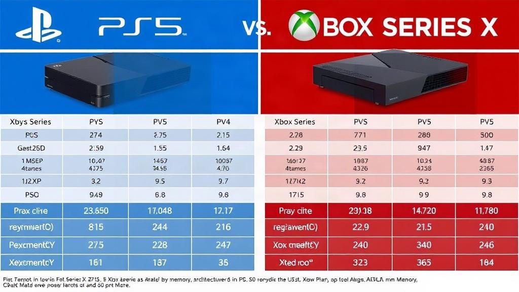 PS5 vs. Xbox Series X – Grafikleistung und Speicherarchitektur. Technische Tabellen-Übersicht PS5 vs. Xbox Series X – Grafikleistung und Speicherarchitektur. Technische Tabellen-Übersicht